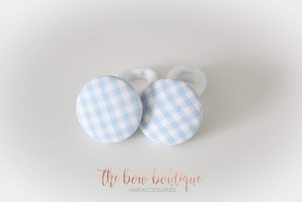 School gingham button bobbles | 8 Colours