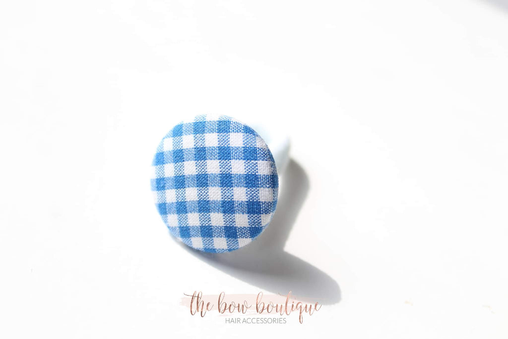 School gingham button bobbles | 8 Colours