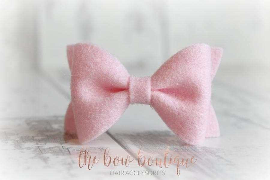 Small luxury felt bows | 25 Colours | Clip or headband