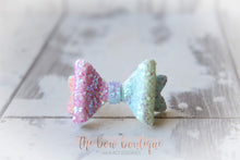 Load image into Gallery viewer, Mini baby glitter bows (25 Colours)