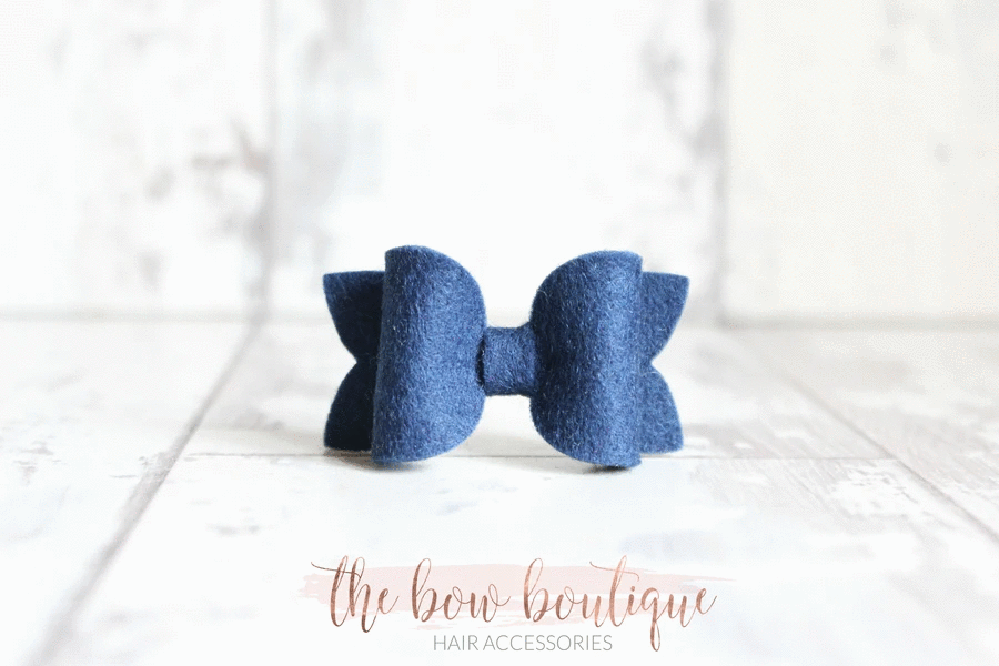 Mini deluxe felt bows | 25 Colours | Clip or headband