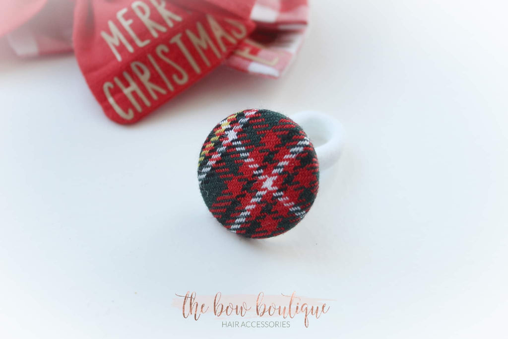 Tartan button bobble |2 Sizes