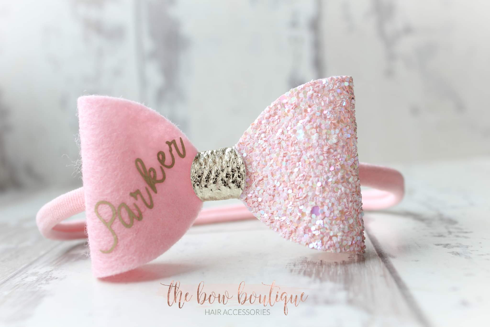 Personalised bows | 3 colours | Clip or headband