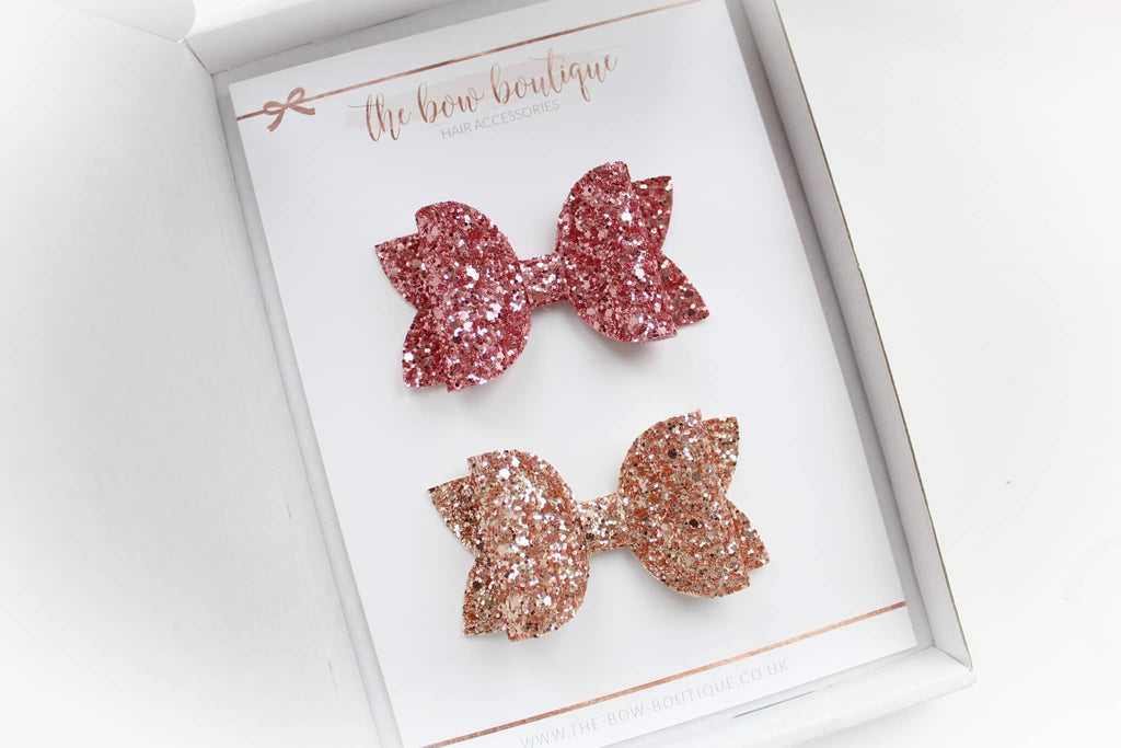 Large deluxe glitter set | Clip or headband
