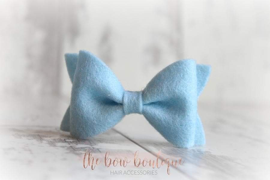Small luxury felt bows | 25 Colours | Clip or headband