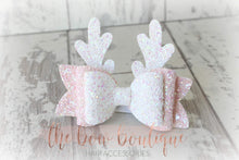 Load image into Gallery viewer, PINK ANTLER BOW CLIP