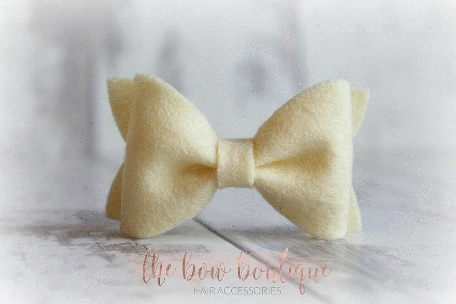 Small luxury felt bows | 25 Colours | Clip or headband
