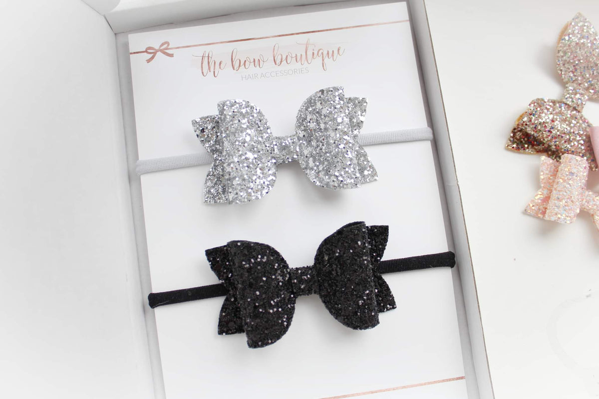 Large deluxe glitter headband set