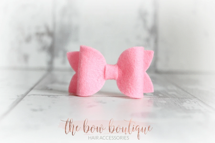 Mini deluxe felt bows | 25 Colours | Clip or headband