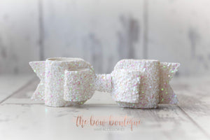Double glitter bows (25 colours)
