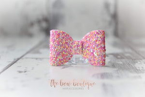 Mini glitter bows (25 Colours)