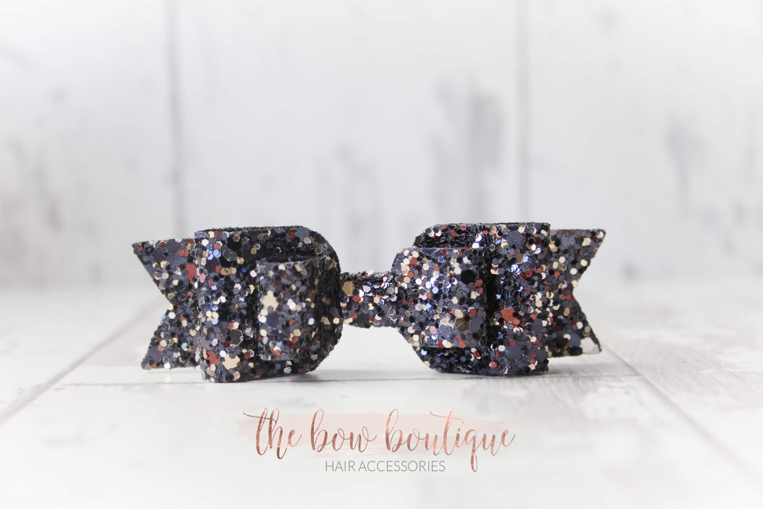 Double glitter bows | 20 colours | Clip or headband
