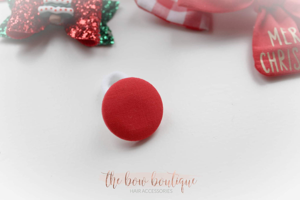 Red button bobble | 2 Sizes