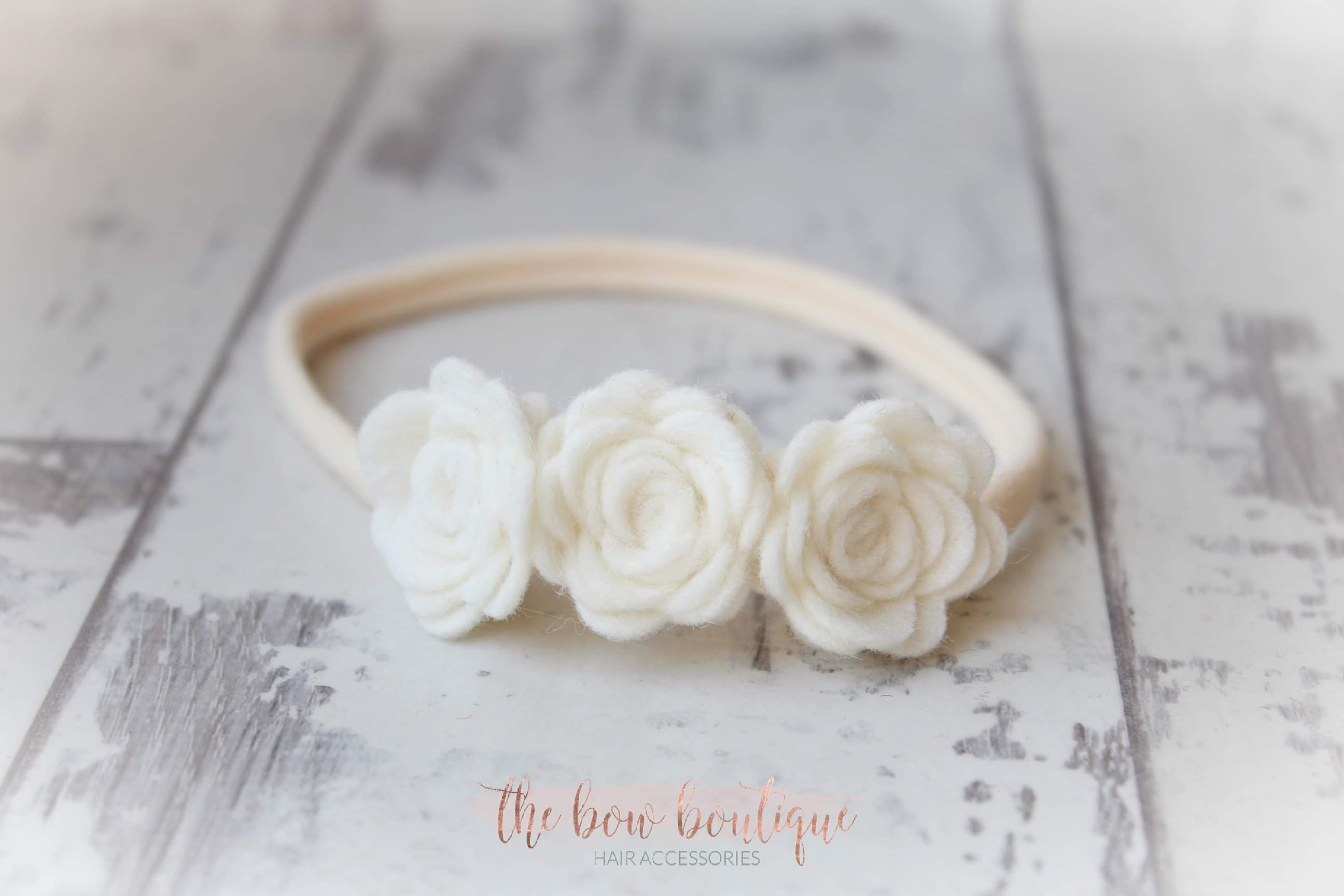 Mini felt flower headbands  | 19 Colours