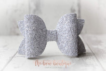 Load image into Gallery viewer, Large deluxe glitter bows (25 colours)