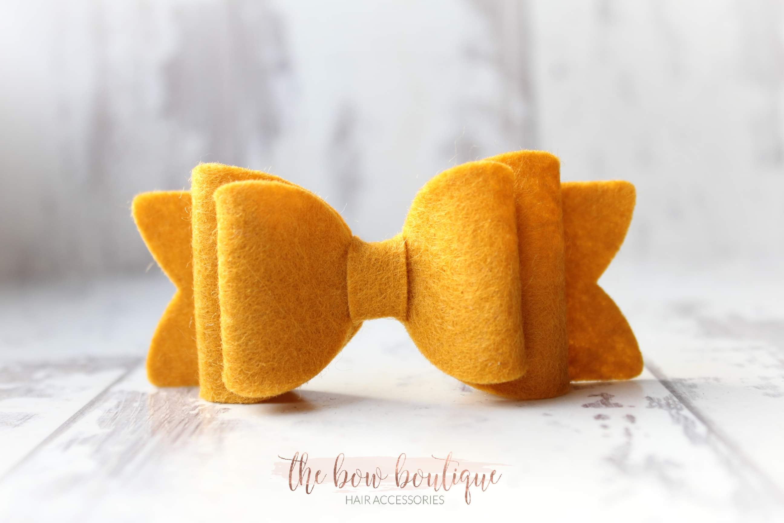 Chunky double felt bows | 23 Colours | Clip or headband