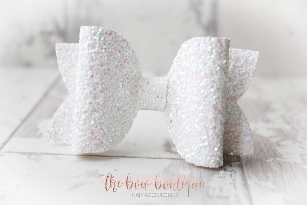 Large deluxe glitter bows | 23 colours