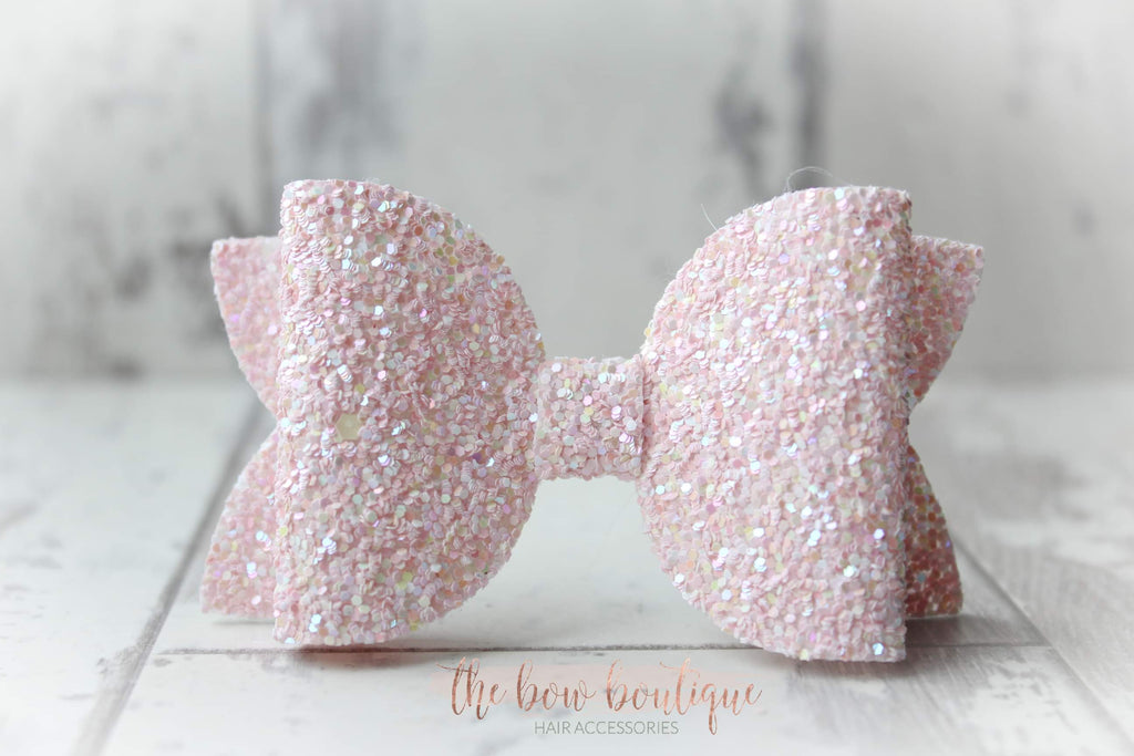 Large deluxe glitter bows | 23 colours