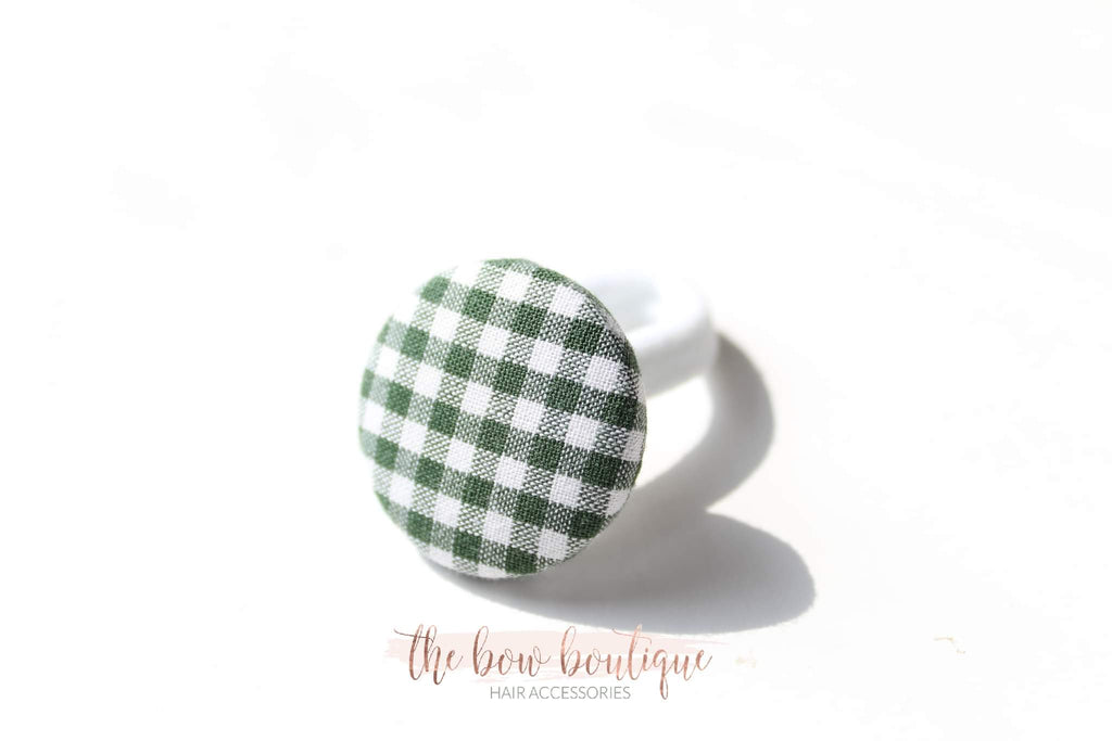 School gingham button bobbles | 8 Colours
