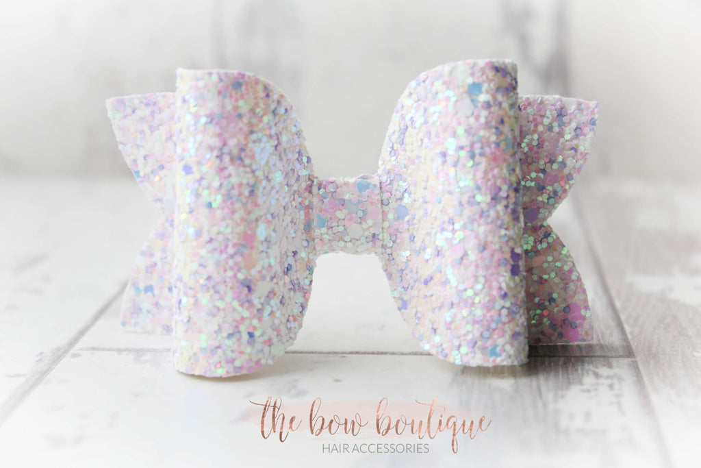 Large deluxe glitter bows | 23 colours