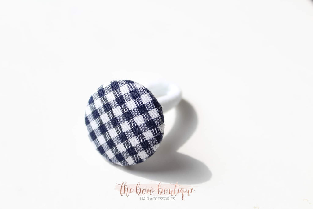 School gingham button bobbles | 8 Colours
