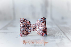 Mini glitter bows (25 Colours)