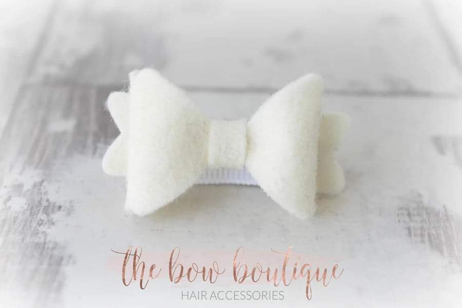 Mini baby felt bows | 25 Colours | Clip or bobble