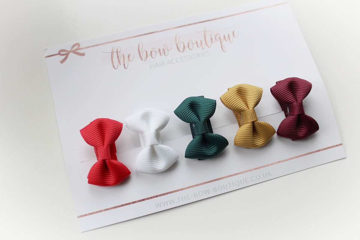 Festive mini pinch clip set