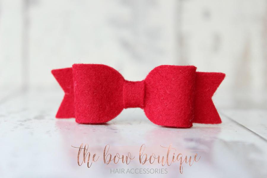 Small felt bows | 25 Colours | Clip or headband