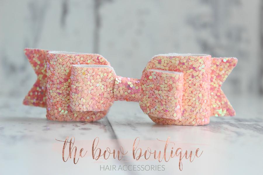 Double glitter bows | 20 colours | Clip or headband