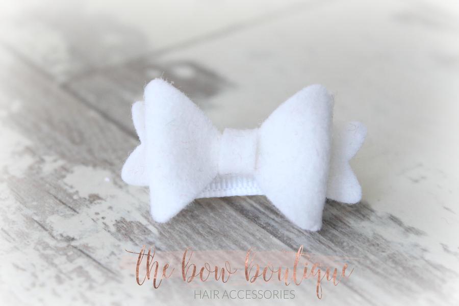Mini baby felt bows | 25 Colours | Clip or bobble